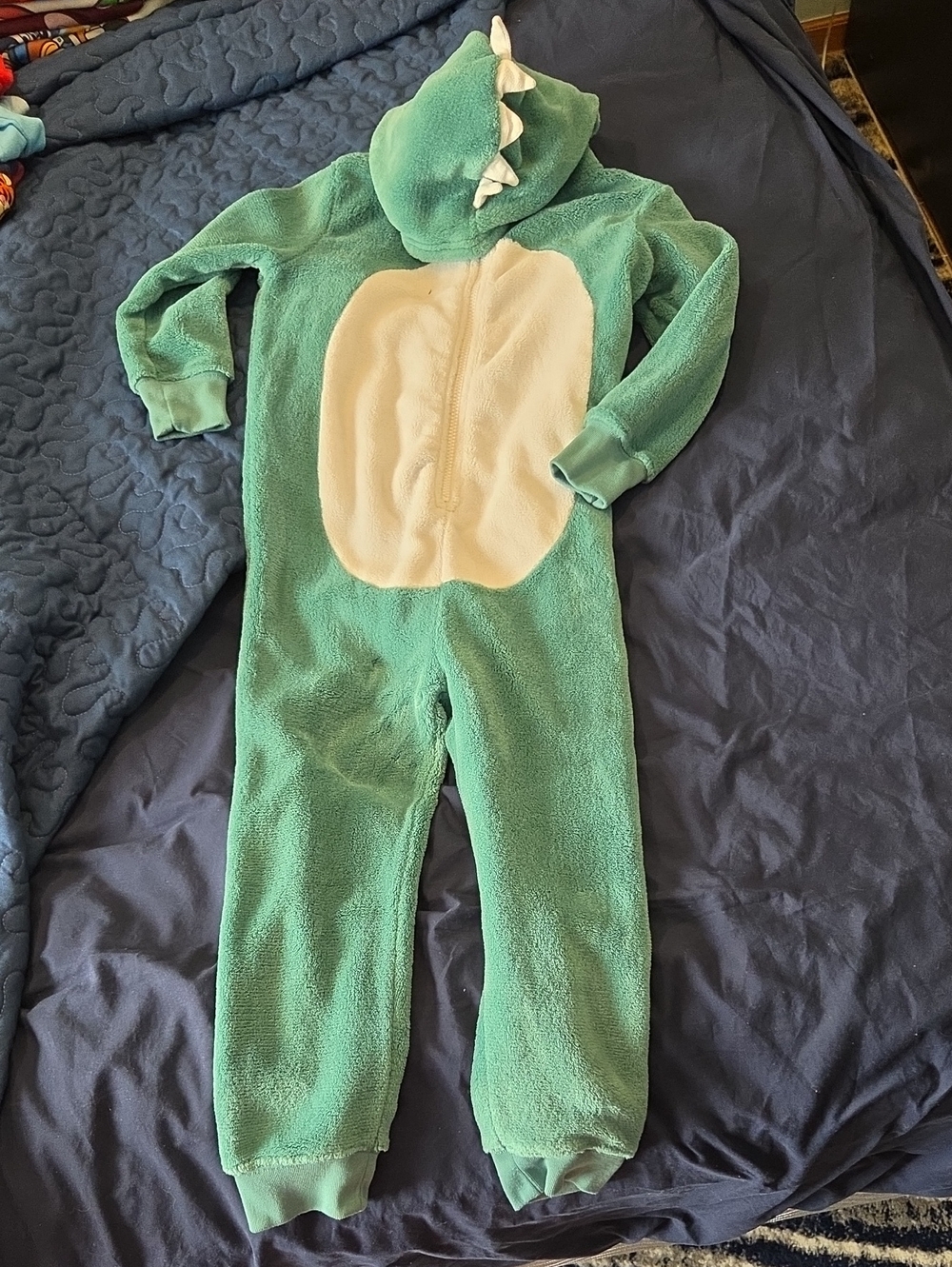 Kids' Plush Dinosaur One-Piece Halloween Costume- Size Xs (5)